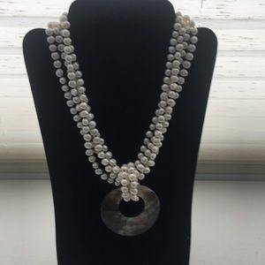 4 strand fresh water pearl necklace
